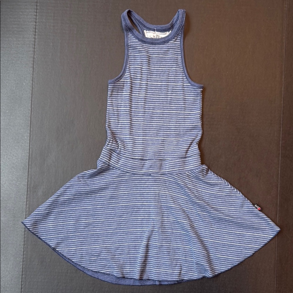 Striped Blue Kids Dress